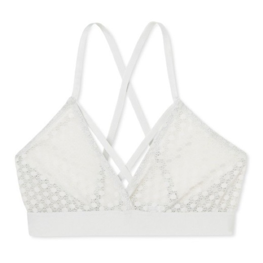 NWOT Sweet Treats Gray Strappy Bralette